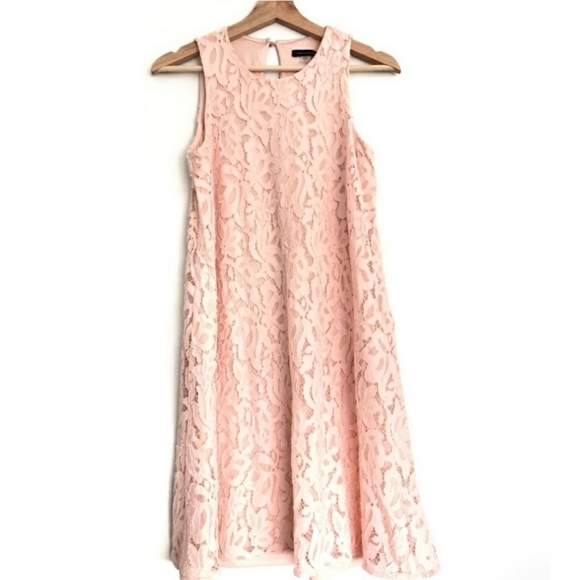 Pink lace daytime party dress - Picture 1 of 5